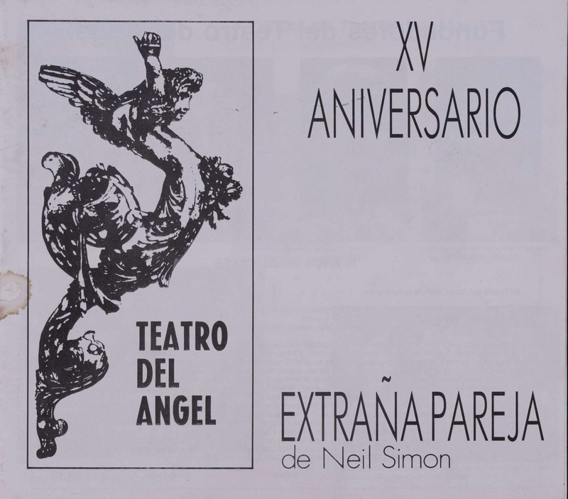 Programa de mano de la obra Extraña Pareja