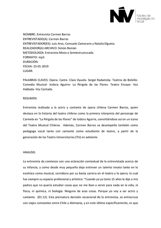 Núcleo de investigación vocal
