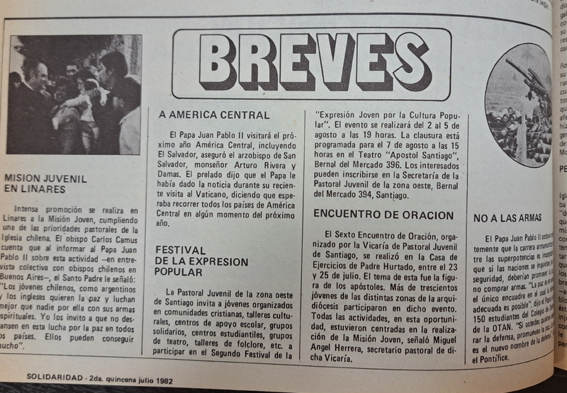 Nota de prensa Segundo Festival de la Expresión Joven por la Cultura Popular