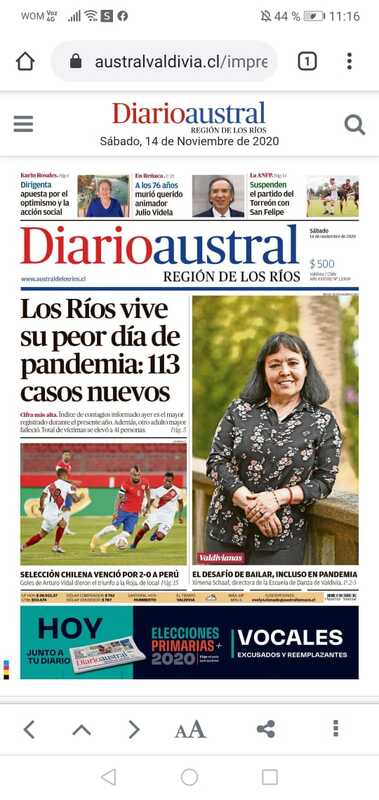 Entrevista a Ximena Schaaf en Diario Austral