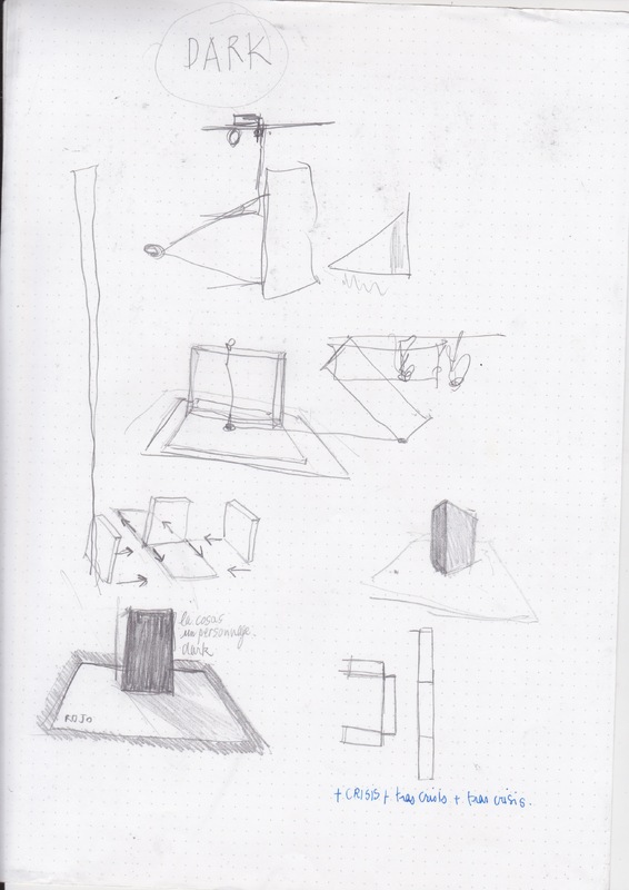Boceto del monolito o "la cosa"