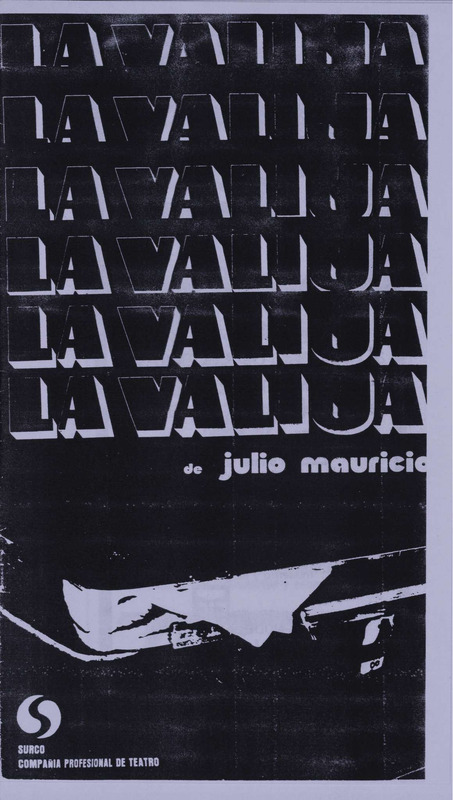 Programa de mano de la obra La Valija