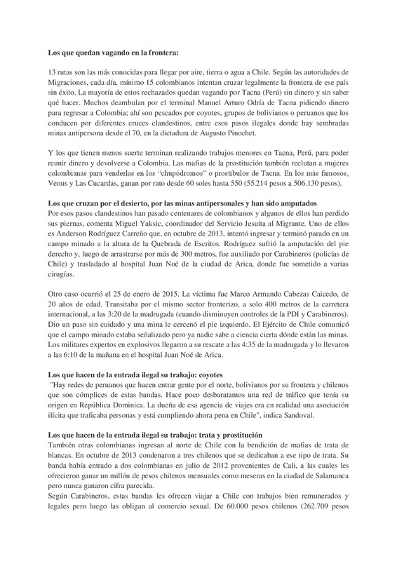 El sueño colombiano - Ideas