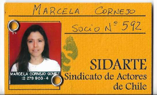 Carnet de socia de Sidarte de Marcela Cornejo
