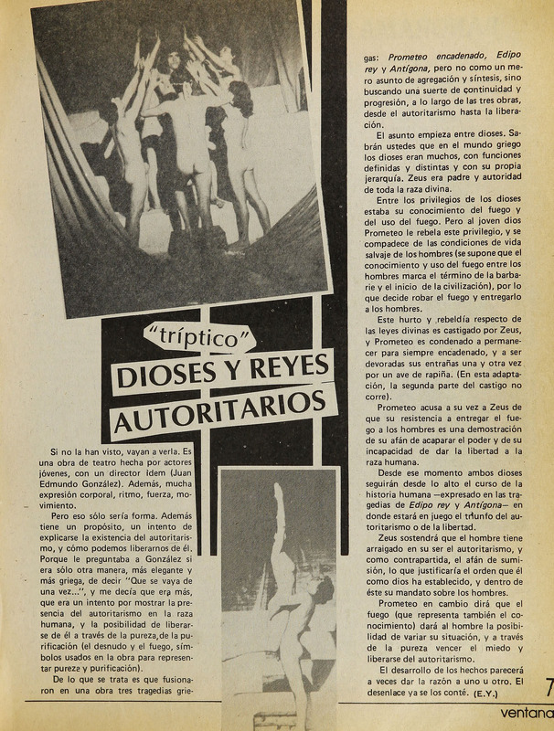 Tríptico: dioses y reyes autoritarios