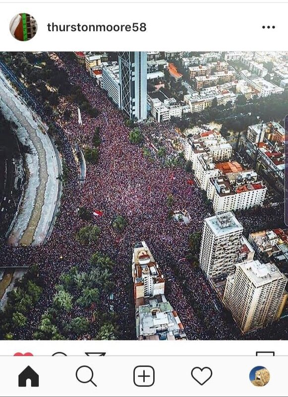 Pantallazo de Instagram de la marcha del 25 de octubre