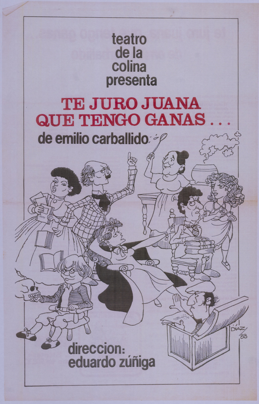 Afiche de la obra Te juro Juana que tengo ganas...
