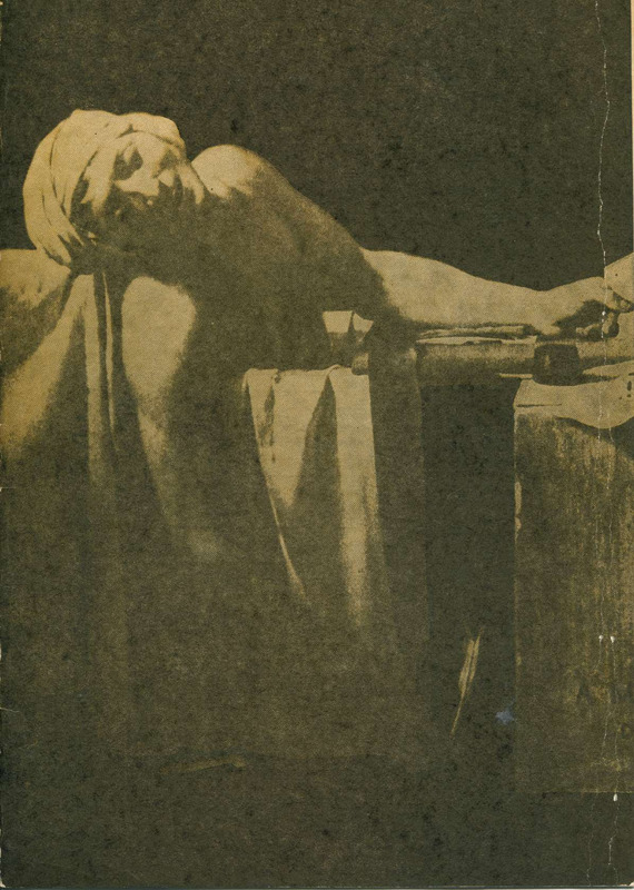 Programa de mano Marat-Sade