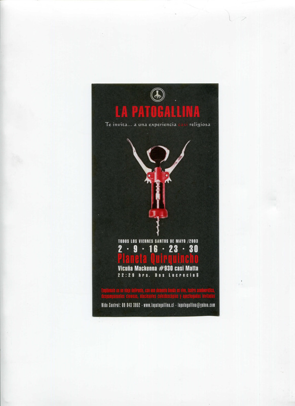 Volante serie de presentaciones de La Patogallina Saunmachin
