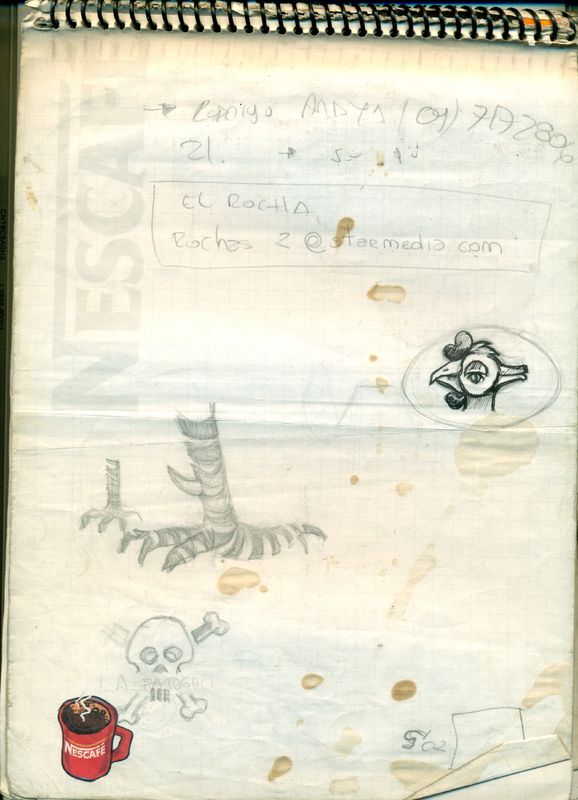 Cuaderno de trabajo de Eduardo Moya