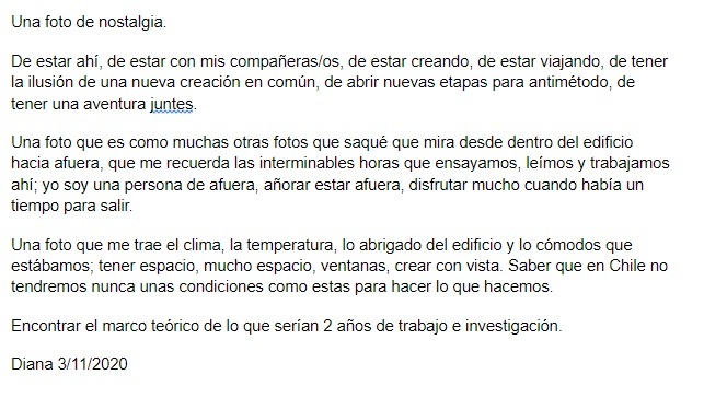 Reflexión de Diana Carvajal sobre residencia en  Watermill Center