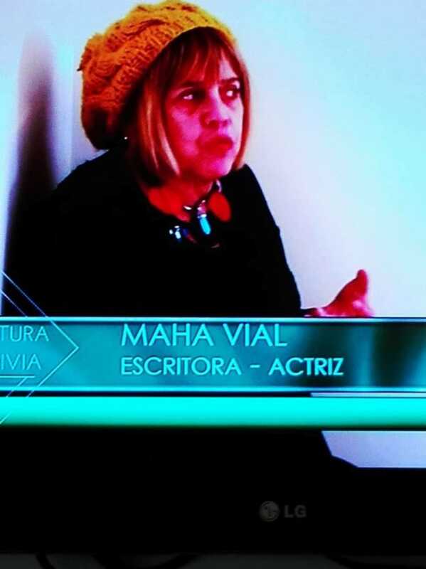 Maha Vial en transmisión televisiva