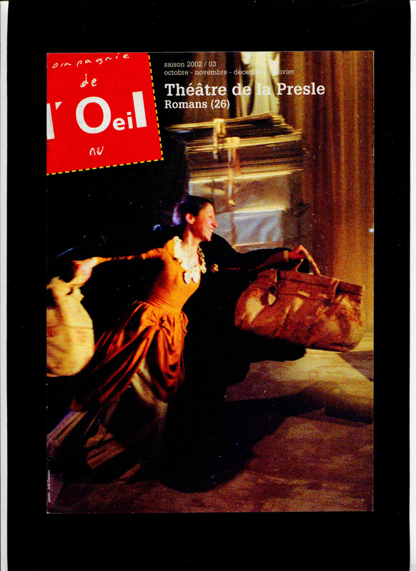 Parte del programa de Théâtre de la Presle / Montaje del Húsar de la Muerte