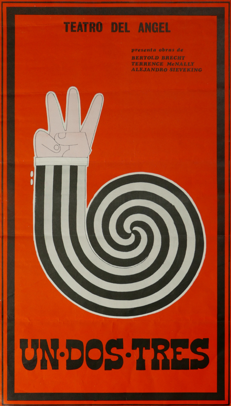 Afiche de la obra Uno, dos, tres
