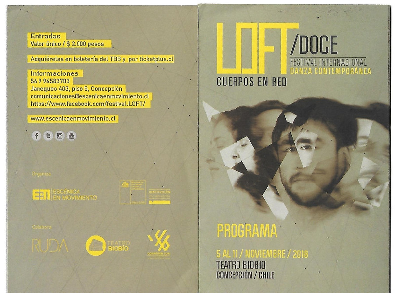 Programa de Loft doce: cuerpos en red. Festival Internacional Danza Contemporánea