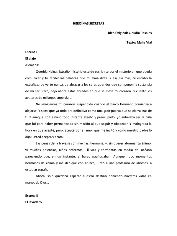 Texto completo de la obra Heroínas secretas
