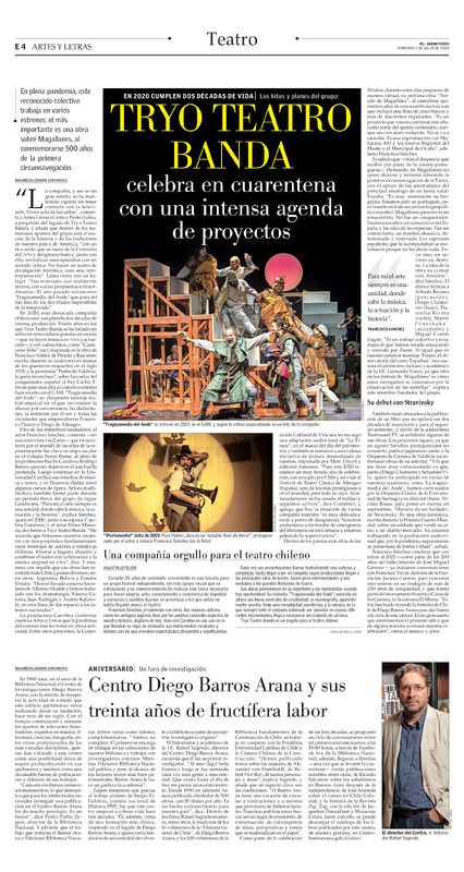 Artículo por motivo de los 20 años de la compañía
