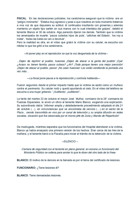 Escena de la llamada de madrugada del montajeMIRAR