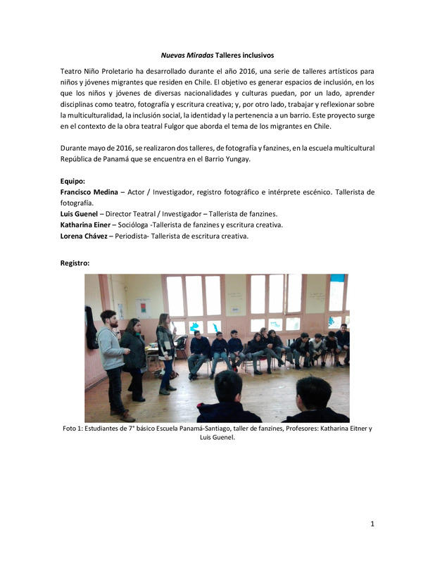 Taller en Escuela Panamá