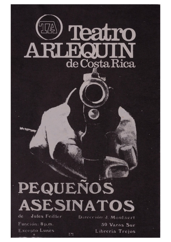 Programa de mano de la obra Pequeños Asesinatos