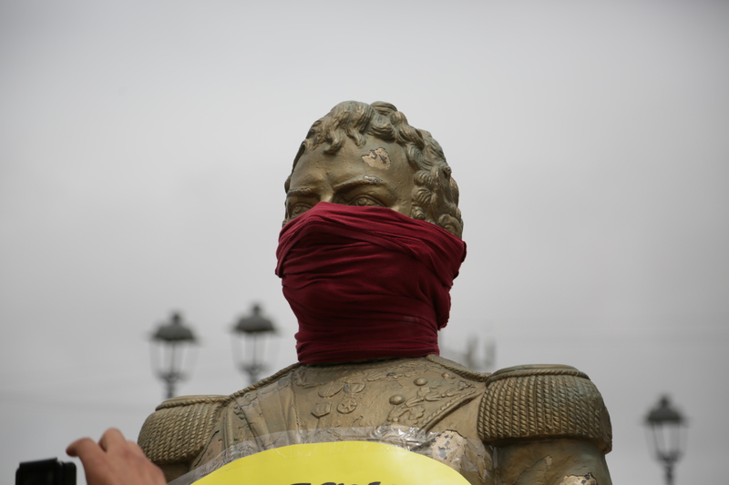 Busto encapuchado en Cartagena