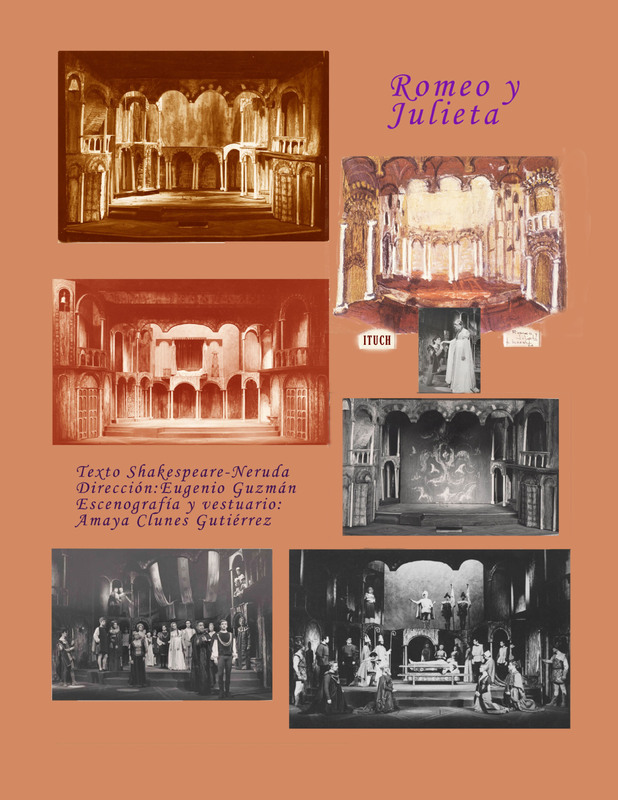 Concepción escenográfica para Romeo y Julieta