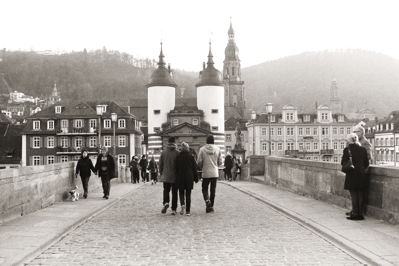 Caminando hacia el castillo de Heidelberg