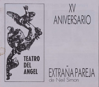 Programa de mano de la obra Extraña Pareja