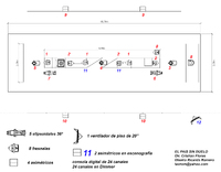 Plano de iluminación de la obra El País Sin Duelo