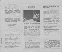Eventos: Festival de Teatro en La Granja