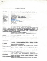 Currículum Vitae Fundación Ana María Allendes para la Dignificación del Teatro de Muñecos