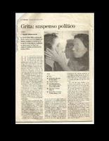 Recopilación de recortes de prensa sobre la obra Grita 
