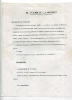 Guión de El Húsar de la Muerte con anotaciones hechas a mano