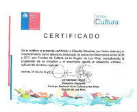 Certificado de ejecutora destacada