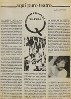 Aquí puro teatro: Compañía Escuela Teatro Q