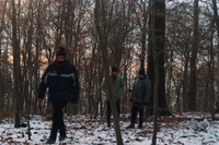 Grabación de videos proyectados en el montaje de NIMBY en Heidelberg