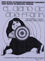 Programa de mano de la obra El Diario de Ana Frank