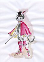 Boceto para obra El gato con botas