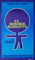 Afiche de la obra El Hombre Elefante