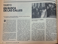Reportaje Teatro en busca de las calles